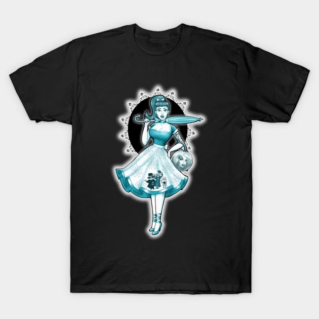 Haunted Mansion Girl T-Shirt by Becca Whitaker